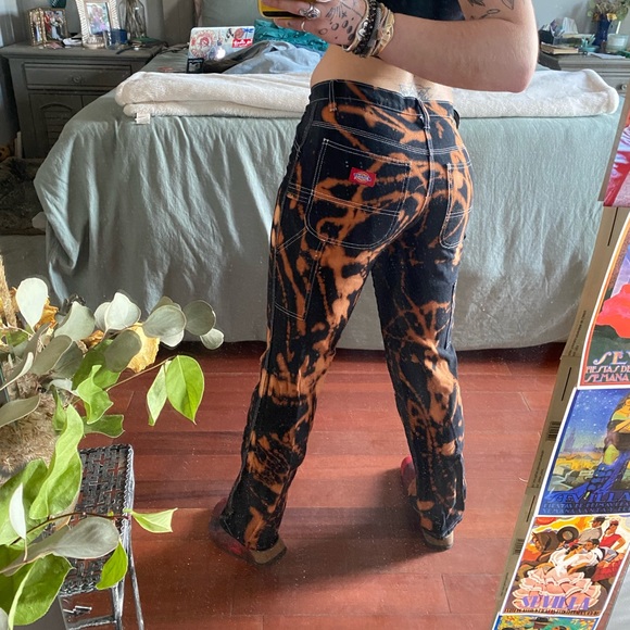 Hand dyed Dickies Jeans - Picture 2 of 4